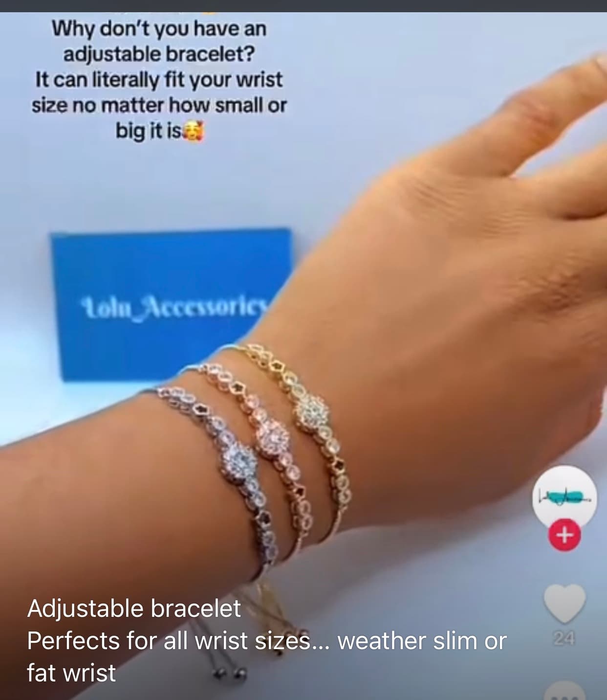 Adjustable bracelet
