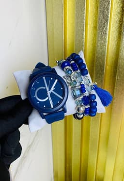 *CK WRISTWATCH WITH BEADS